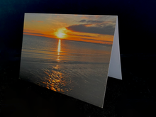 Load image into Gallery viewer, Dornoch Scottish Highland winter sunrise greeting card